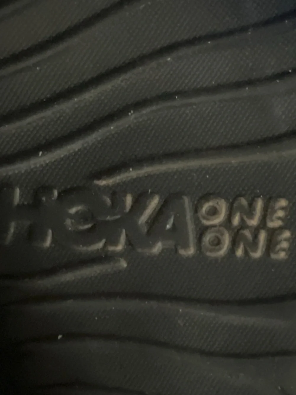 Hoka One One Men's 9 women’s 11 Black Flip Flop Sandals